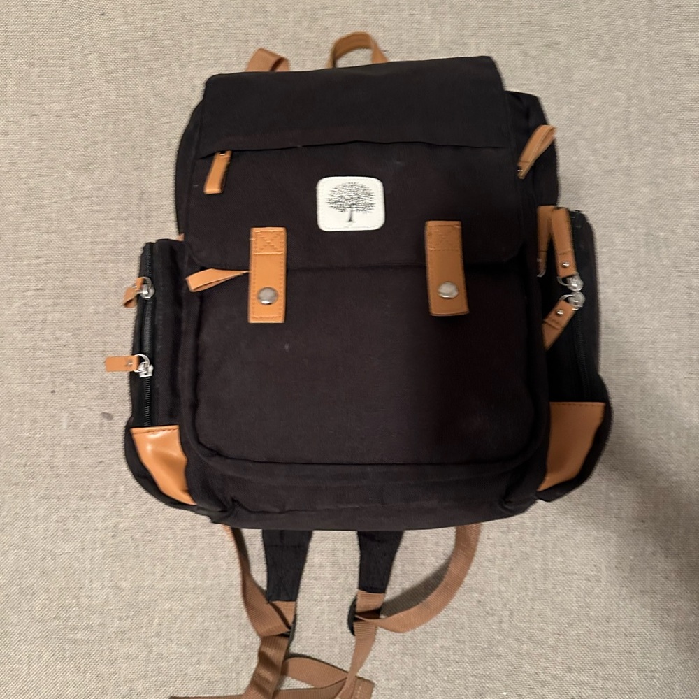 Parker Baby Black Diaper Bag